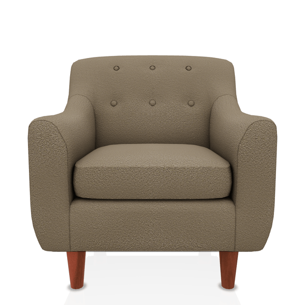 BUTACA ISMAEL TELA VELVET STAR CHOCOLATE