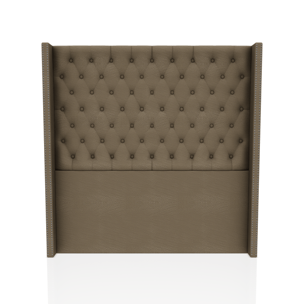 CABECERA PRINCE C.T TELA VELVET STAR QUEEN CHOCOLATE