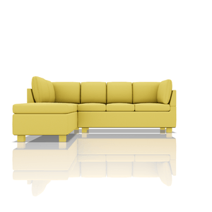 SOFA HARVY TELA VELVET STAR SECCIONAL AMARILLO