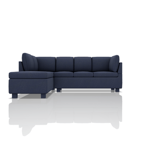 SOFA HARVY TELA VELVET STAR SECCIONAL AZUL ATLANTICO