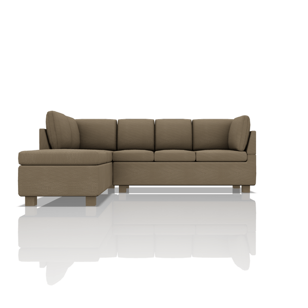 SOFA HARVY TELA VELVET STAR SECCIONAL CHOCOLATE