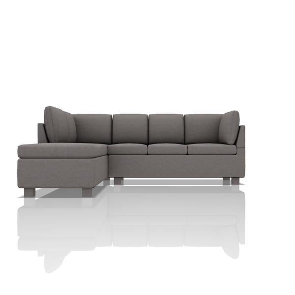 SOFA HARVY TELA VELVET STAR SECCIONAL GRIS RATON