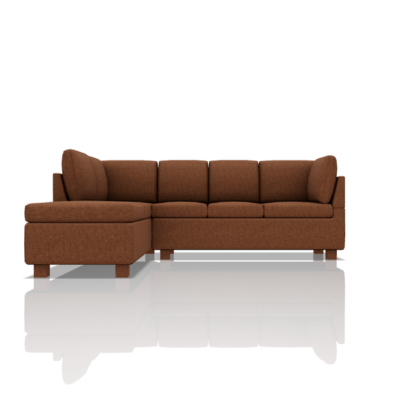 SOFA HARVY TELA VELVET STAR SECCIONAL MARRON CLARO
