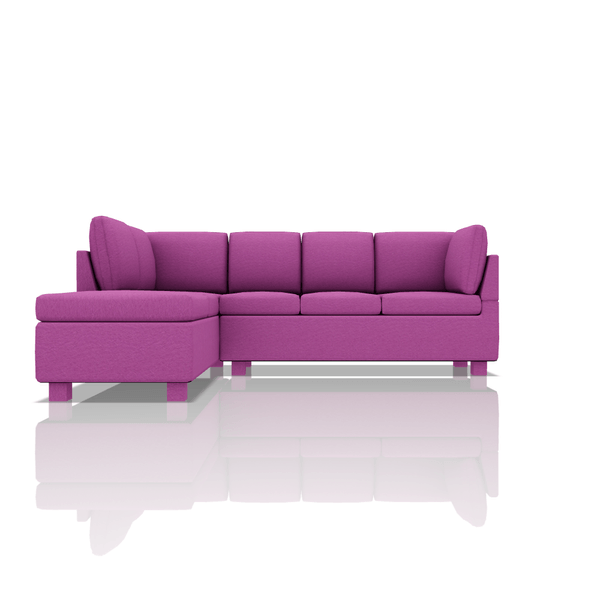 SOFA HARVY TELA VELVET STAR SECCIONAL MORADO