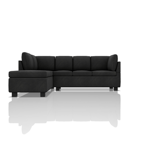 SOFA HARVY TELA VELVET STAR SECCIONAL NEGRO