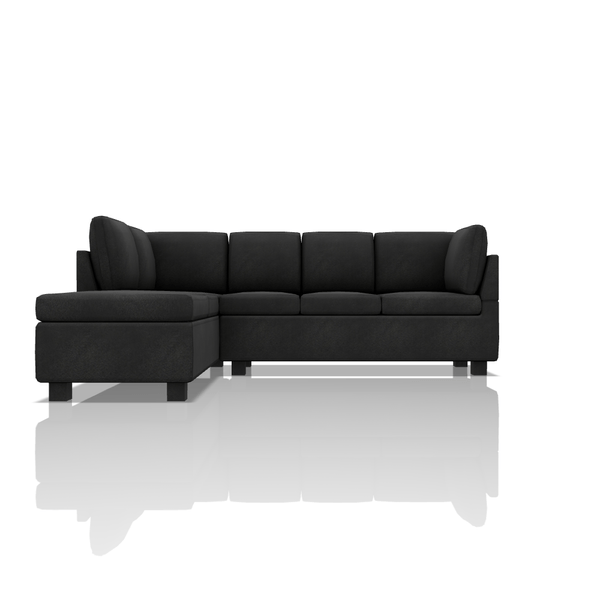 SOFA HARVY TELA VELVET STAR SECCIONAL NEGRO