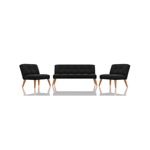 SOFA RACHEL TELA AQUATEC 3C 1C 1C NEGRO