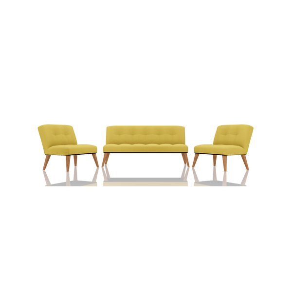 SOFA RACHEL TELA SOLARIS 3C 1C 1C AMARILLO