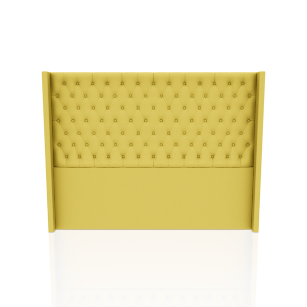 CABECERA PRINCE S.T TELA VELVET STAR KING AMARILLO