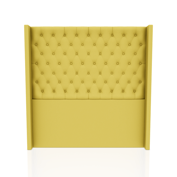 CABECERA PRINCE S.T TELA VELVET STAR QUEEN AMARILLO