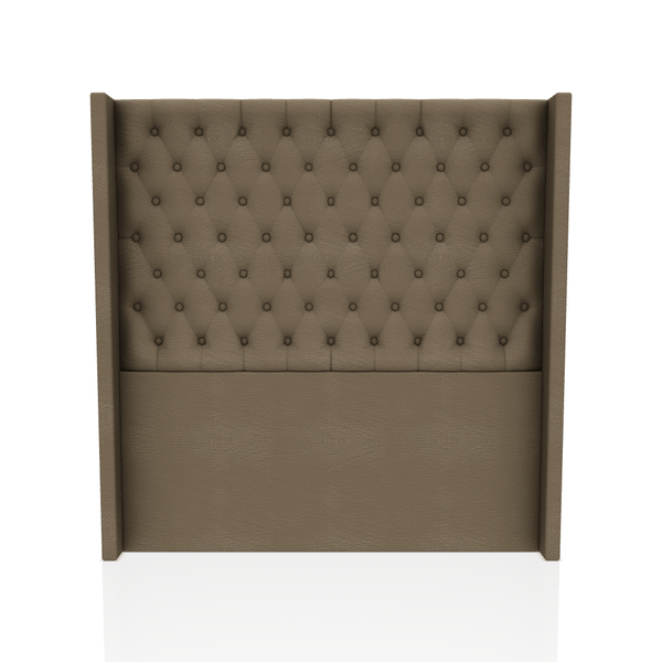 CABECERA PRINCE S.T TELA VELVET STAR QUEEN CHOCOLATE