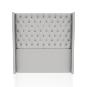 CABECERA PRINCE S.T TELA VELVET STAR QUEEN GRIS CLARO