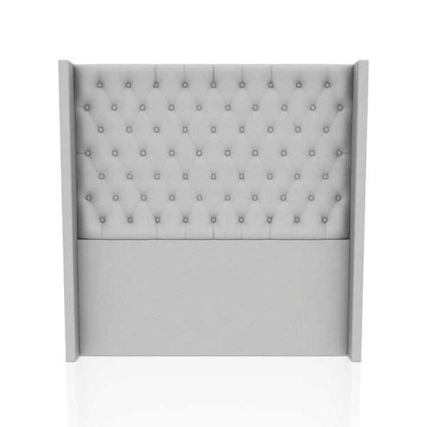 CABECERA PRINCE S.T TELA VELVET STAR QUEEN GRIS CLARO