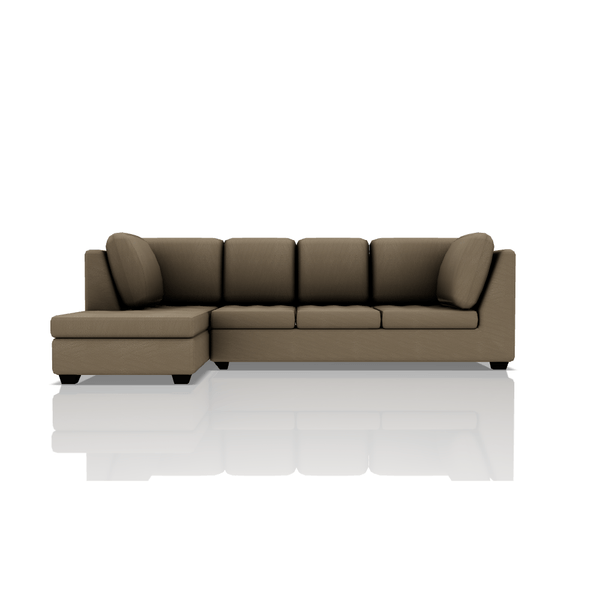 SOFA TADEO TELA VELVET STAR SECCIONAL CHOCOLATE