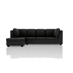 SOFA TADEO TELA VELVET STAR SECCIONAL NEGRO