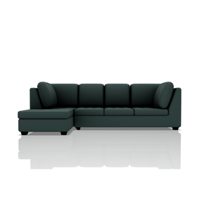 SOFA TADEO TELA VELVET STAR SECCIONAL VERDE BOTELLA