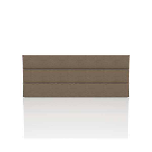 CABECERA LINEAL TELA VELVET STAR KING CHOCOLATE