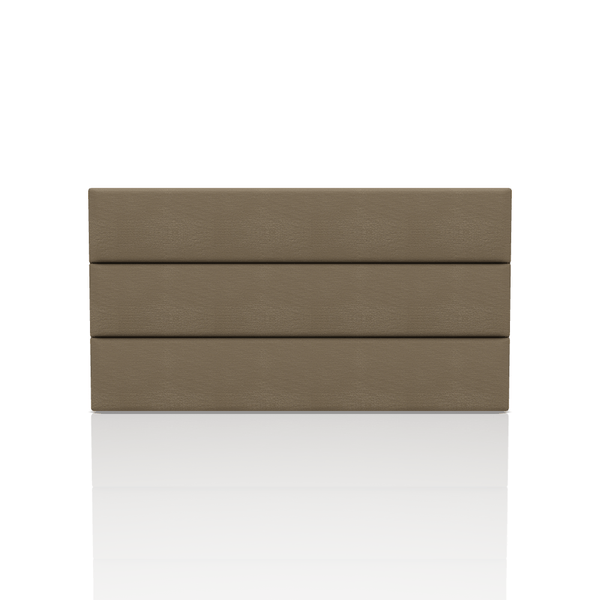 CABECERA LINEAL TELA VELVET STAR QUEEN CHOCOLATE