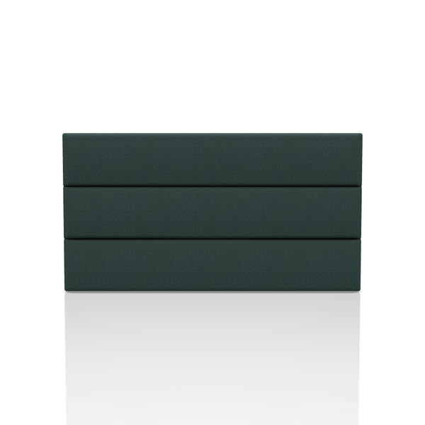 CABECERA LINEAL TELA VELVET STAR QUEEN VERDE BOTELLA