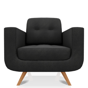 SOFA SCOTTY TELA VELVET STAR 1C NEGRO
