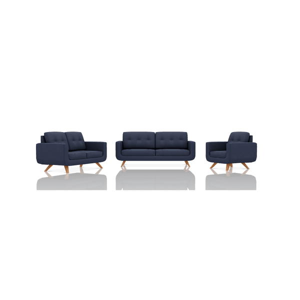 SOFA SCOTTY TELA VELVET STAR 3C 2C 1C AZUL ATLANTICO