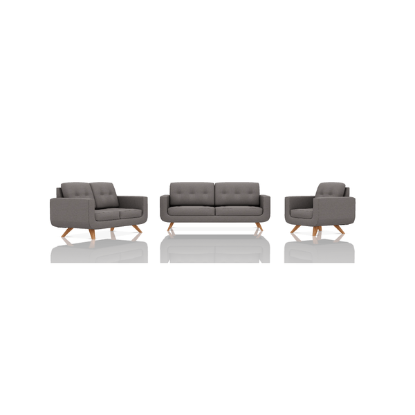 SOFA SCOTTY TELA VELVET STAR 3C 2C 1C GRIS RATON