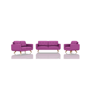 SOFA SCOTTY TELA VELVET STAR 3C 2C 1C MORADO