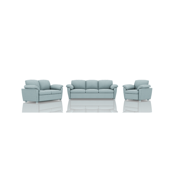 SOFA TREVOR TELA VELVET STAR 3C 2C 1C CELESTE AGUA