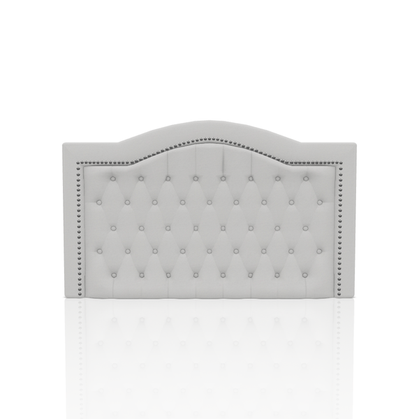 CABECERA PRINTELLA C.T TELA VELVET STAR QUEEN GRIS CLARO