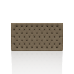 CABECERA PICANTO TELA VELVET STAR QUEEN CHOCOLATE