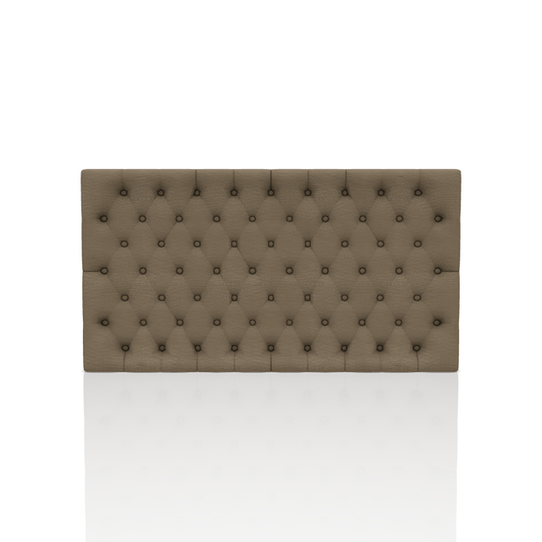 CABECERA PICANTO TELA VELVET STAR QUEEN CHOCOLATE