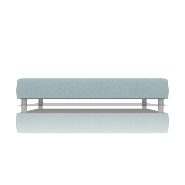 TARIMA BOX OMAR TELA VELVET STAR 1.50 PLZ CELESTE AGUA