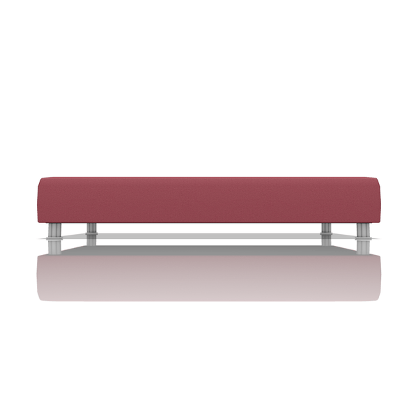 TARIMA BOX OMAR TELA VELVET STAR 1.50 PLZ PALO ROSA OSCURO