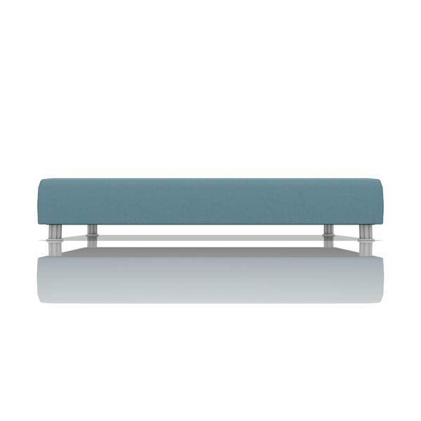 TARIMA BOX OMAR TELA VELVET STAR 1.50 PLZ TURQUESA OSCURO