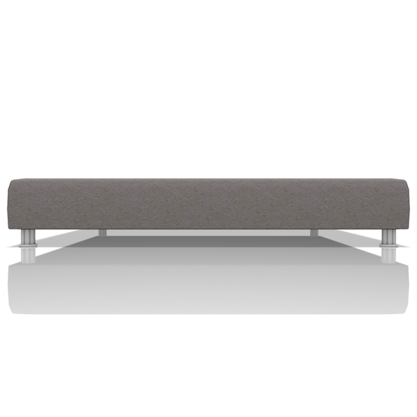 TARIMA BOX OMAR TELA VELVET STAR KING GRIS RATON