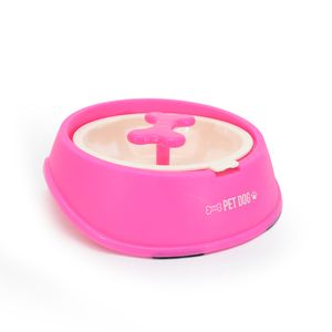 PLATO INTERACTIVO REDONDO C/HUESITO 20X7 CM FUCSIA (COD: 25/1)