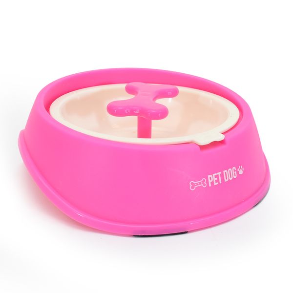 PLATO INTERACTIVO REDONDO C/HUESITO 24X7 CM FUCSIA (COD: 25/2)