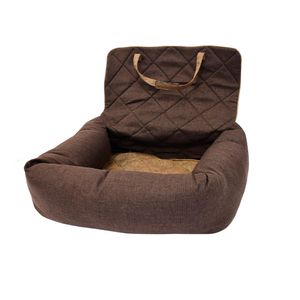 RUFFO ASIENTO MASCOTA P/ AUTO CHOCOLATE
