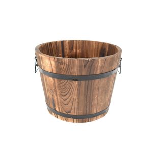 MACETERO MADERA C/ASAS 22.5X22.5X17.5 CM MARRON (AE57-001-1)
