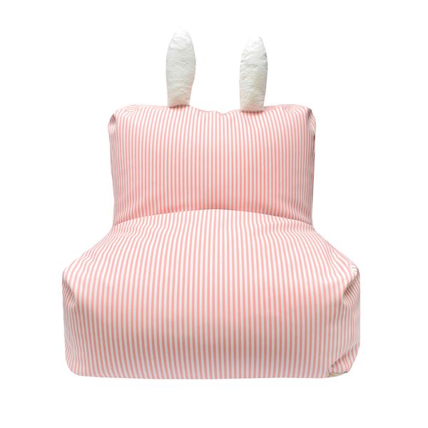 PUFF INFANTIL CONEJITO BLANCO C/ROSADO