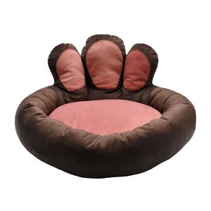 CAMA MASCOTA HUELLITA GRANDE CHOCOLATE C/PALO ROSA (PT)