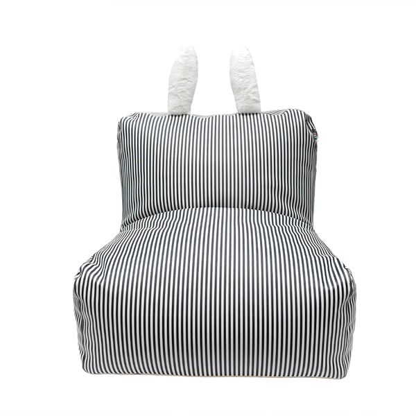 PUFF INFANTIL CONEJITO BLANCO C/AZUL