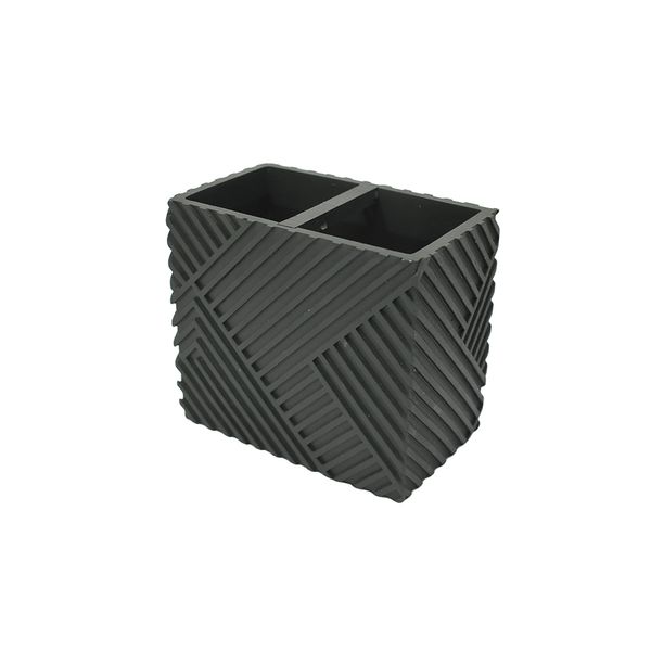 PORTA CEPILLO POLIRESINA 11.5X10X7 CM MARENGO (HME102-019-2)