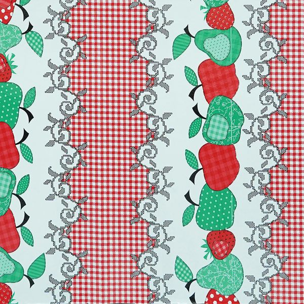 HULE FRANELA MANZANAS ROJO