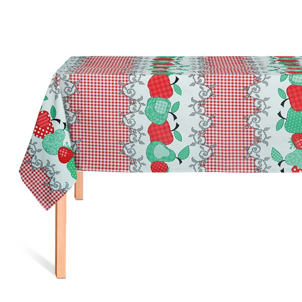 HULE FRANELA MANZANAS ROJO