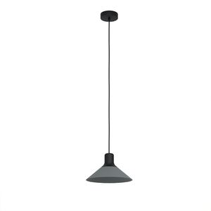EGLO LAMPARA COLGANTE ABREROSA 1X28W NEGRO/GRIS