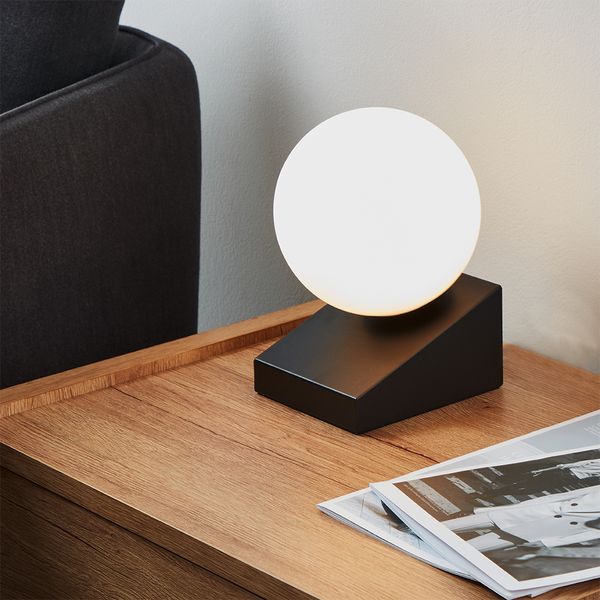 Eglo Lampara De Mesa Bilbana 1X40W Negro/Blanco