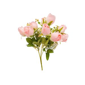 FLOR ARTIFICIAL BOUQUET ROSA 35X20 CM ROSADO (00007-2)