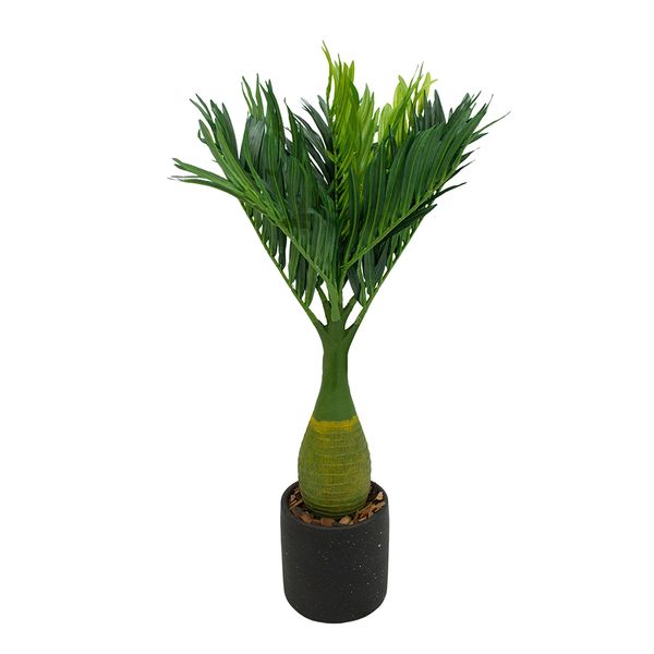 PLANTA ARTIFICIAL C/MACETA PALMERA 55 CM VERDE (83671)
