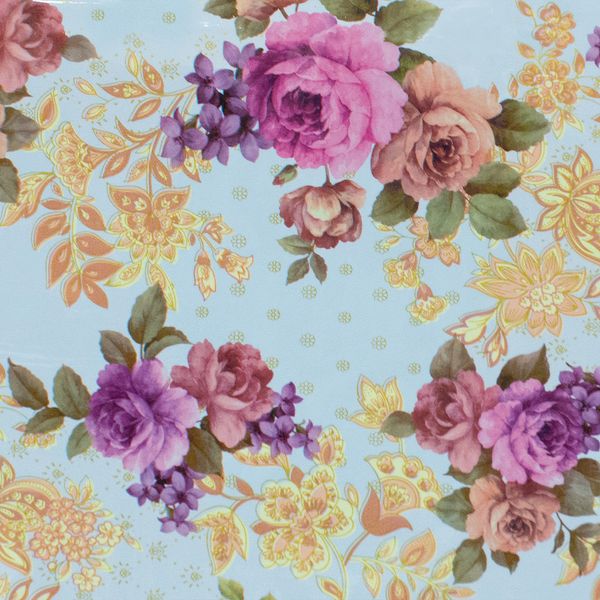 CUBREMESA PLAIN PVC CAYETANA CELESTE